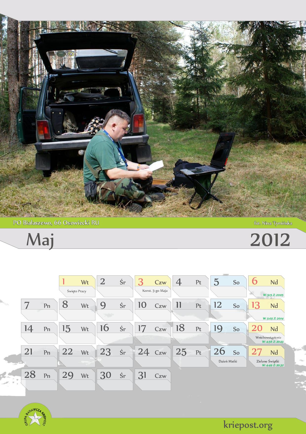 GB Kriepost kalendarz 2012 maj